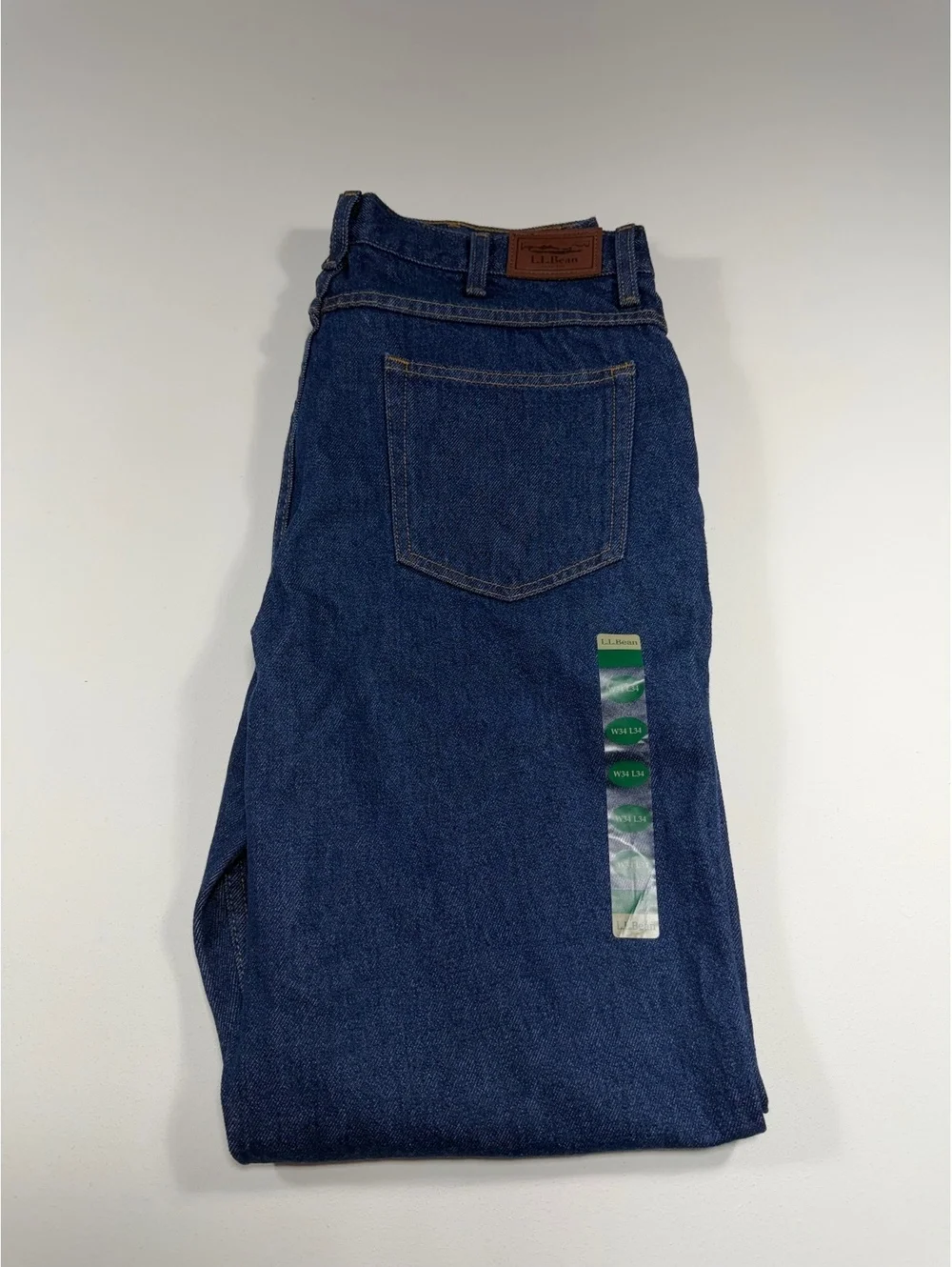 LL Bean Classic Fit Jeans Men’s 34x34 Dark Wash Straight Leg NWT